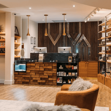 Lobby at Viva Day Spa + Med Spa on South Lamar in Austin, TX