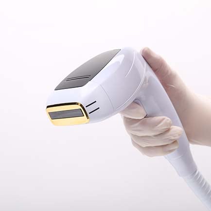 Handheld applicator on the Triton laser hair removal system