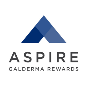 Galderma Aspire Rewards logo for Dysport rewards and specials