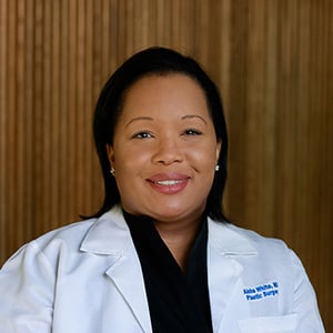Aisha White, MD is a board certified plastic surgeon in Austin and the medical director of Viva Day Spa + Med Spa in Austin.