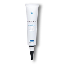 SkinCeuticals Retinol 0.5 night cream for fine lines, wrinkles and dark spots.
