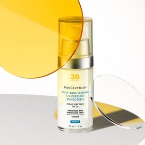 SkinCeuticals Daily Brightening UV Defense Sunscreen, an SPF 30 broad spectrum sunscreen for daily use.