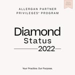 Allergan Diamond Status 2022 badge for Viva Day Spa + Med Spa, as one of the top Botox providers in Austin, Texas