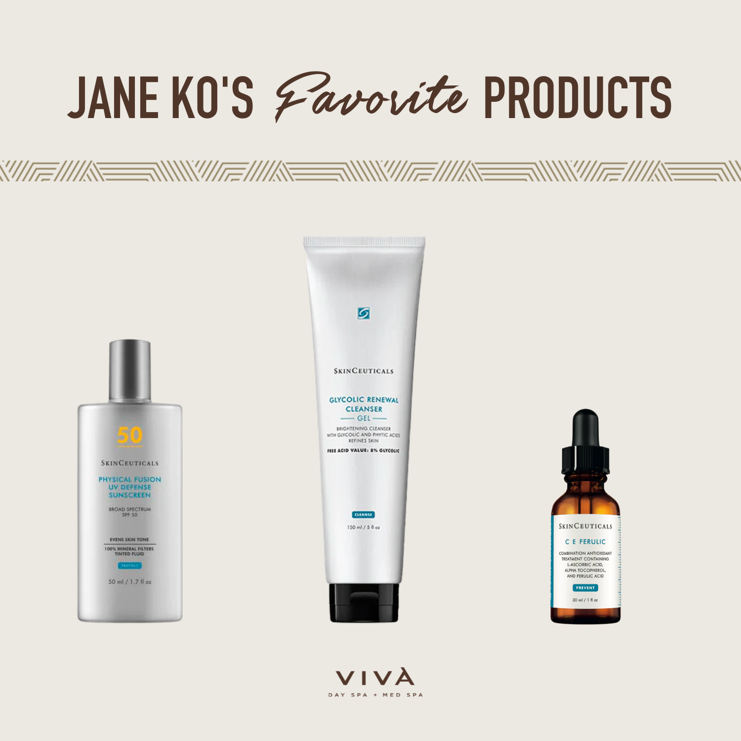Jane Ko's Favorite Skincare Products from Viva Day Spa + Med Spa