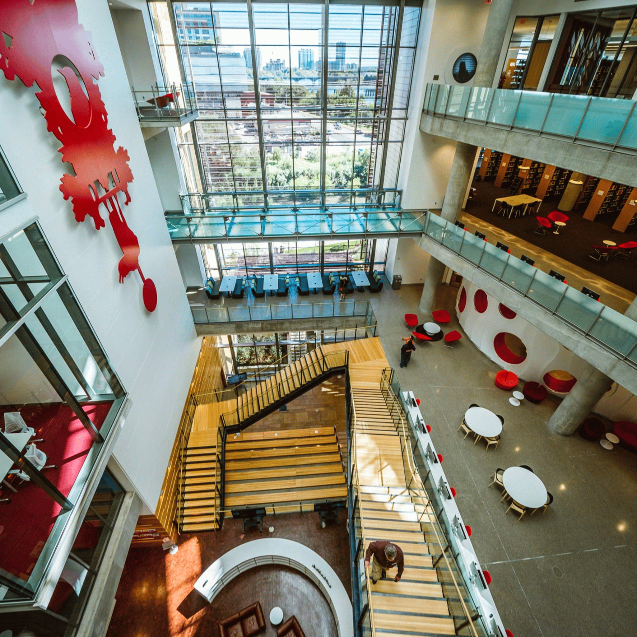 Austin Public Library Central Interior Design in Downtown Austin