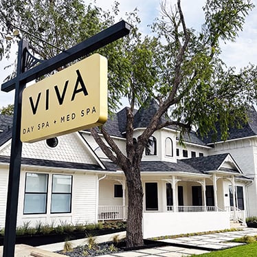 Exterior of Viva Day Spa + Med Spa in Round Rock, Texas.