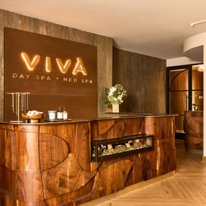 Viva Day Spa + Med Spa Lobby in The Plaza at Preston Place in Dallas, TX