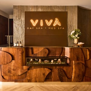 Viva Day Spa + Med Spa Lobby in The Plaza at Preston Place in Dallas, TX
