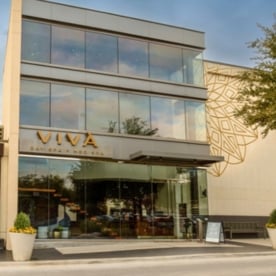 Exterior of Viva Day Spa + Med Spa at The Plaza at Preston Center in Dallas, TX