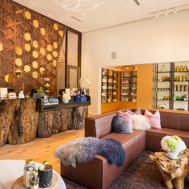 Lobby at Viva Day Spa + Med Spa at the Domain Northside in Austin, TX
